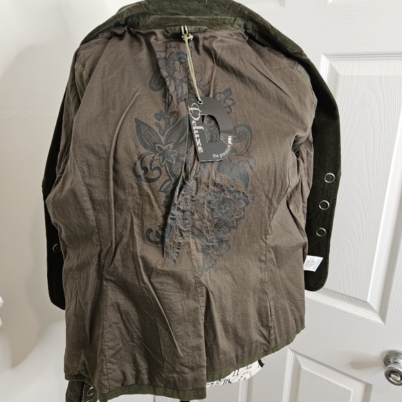 NWT L.A. Blues velvet textured blazer size large - Picture 4 of 10